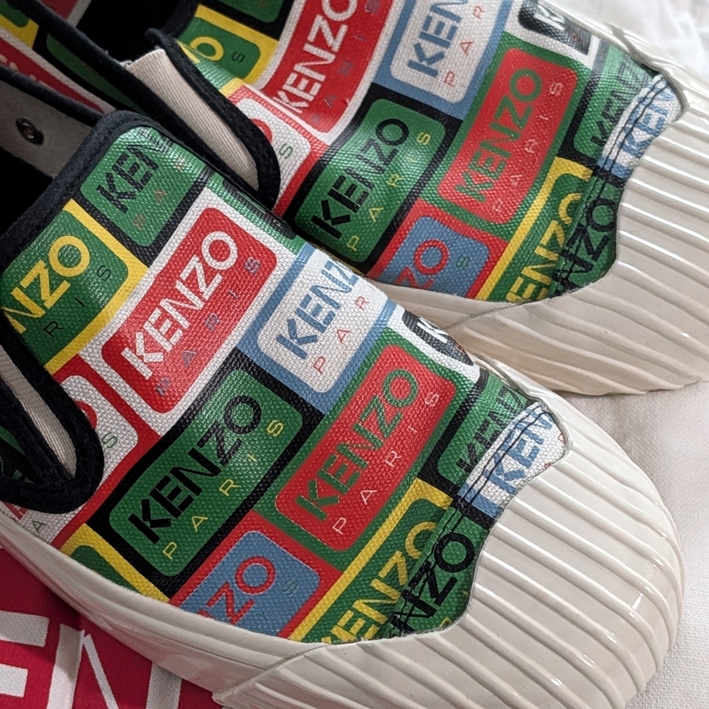 Kenzo Multicolor Slip-On Sneakers